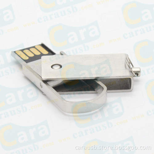 CaraUSB Twist USB Drive-No Cap to Lose'Aluminum Armor'Rubber FinishActivity Light LEDBig imprint area